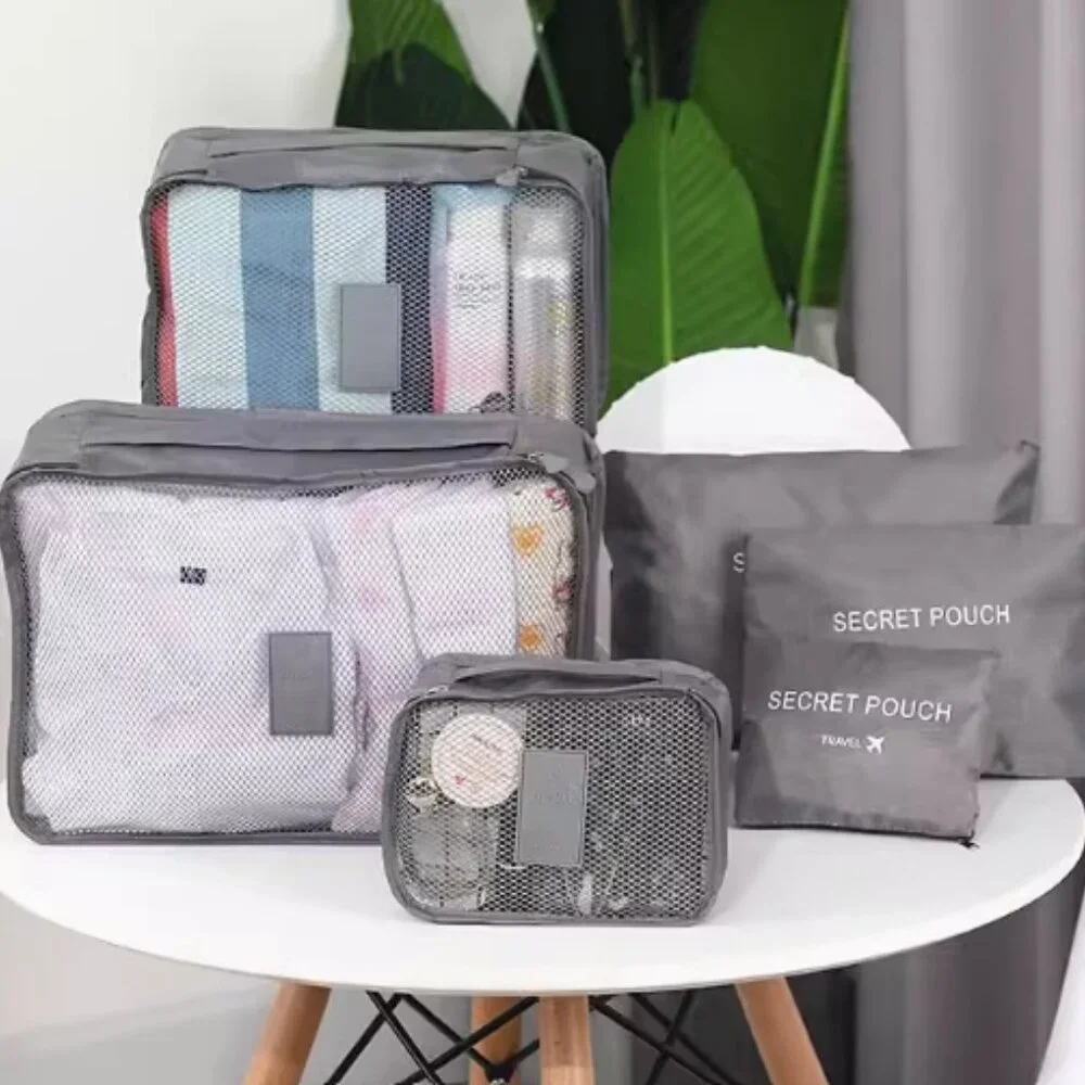 New! Packing Cubes, Travel Luggage Organizers Set with Toiletry Bag (7pcs) - Picture 2 of 7